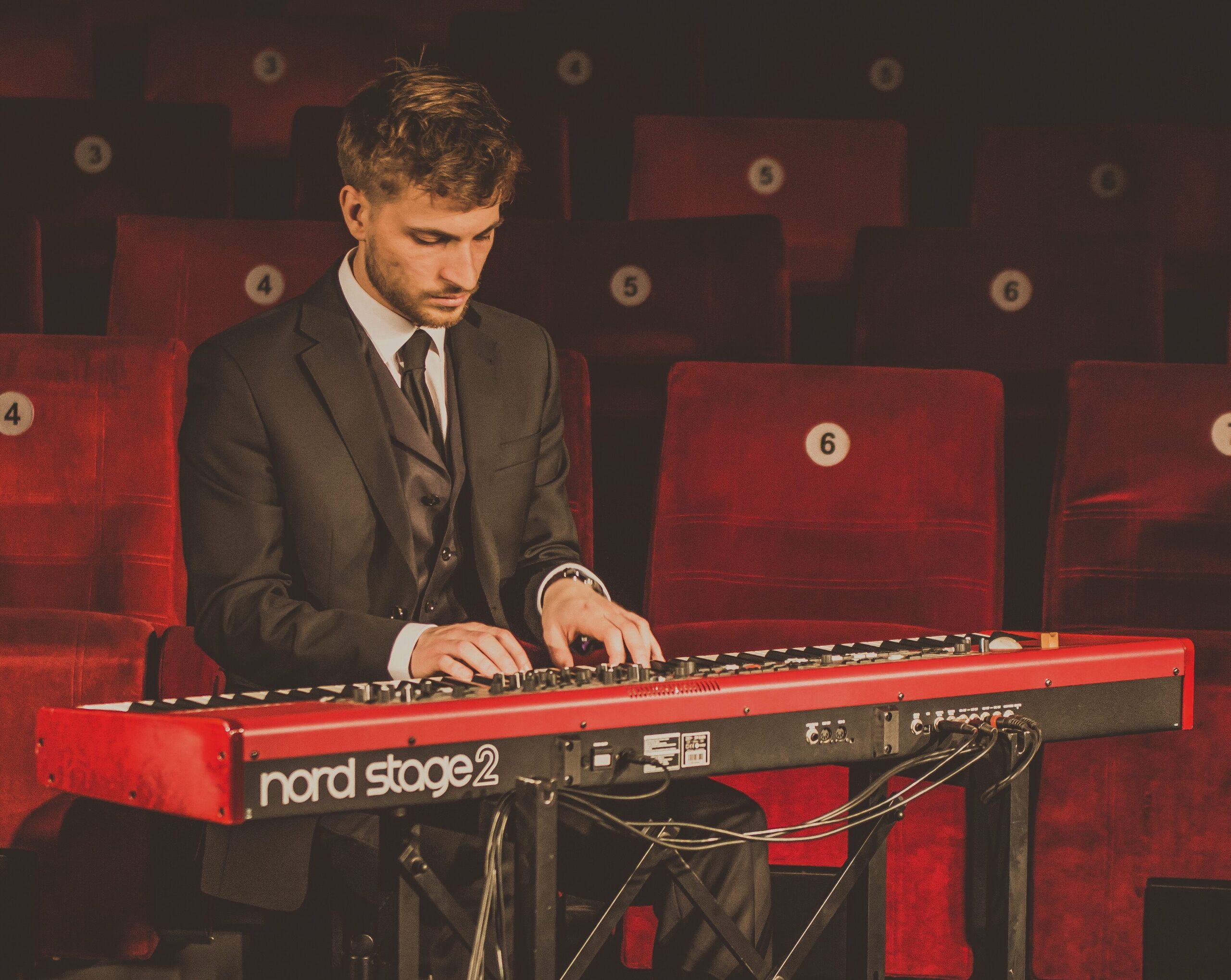 Markus Kölbl am Klavier Piano Nord Stage